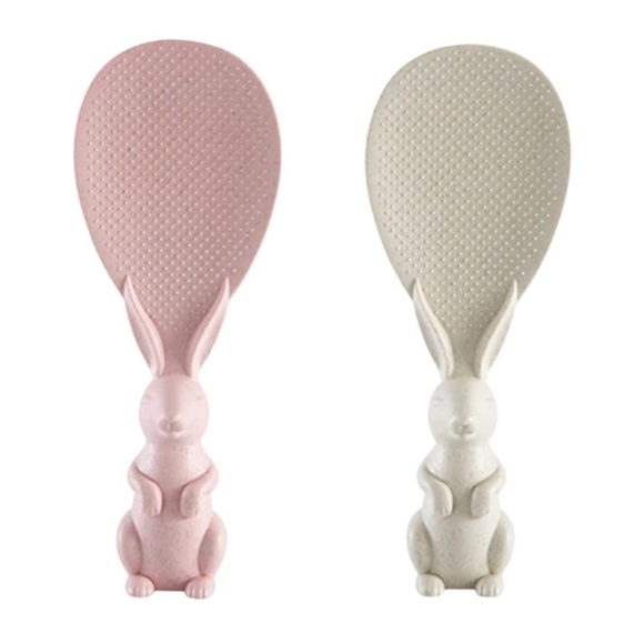 5for$10 Two Rabbit Shaped Rice Spoon, Kitchen Shovel, Standing Cooking Tools - Picture 3 of 10